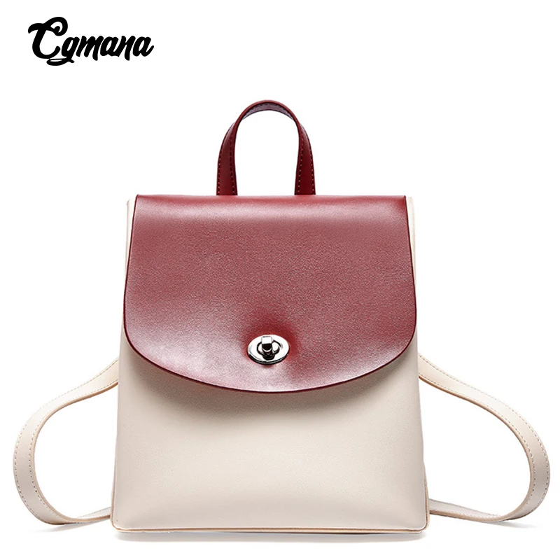 Рюкзак для женщин 2019 100% натуральная кожа рюкзак Сумка Натуральная крупного