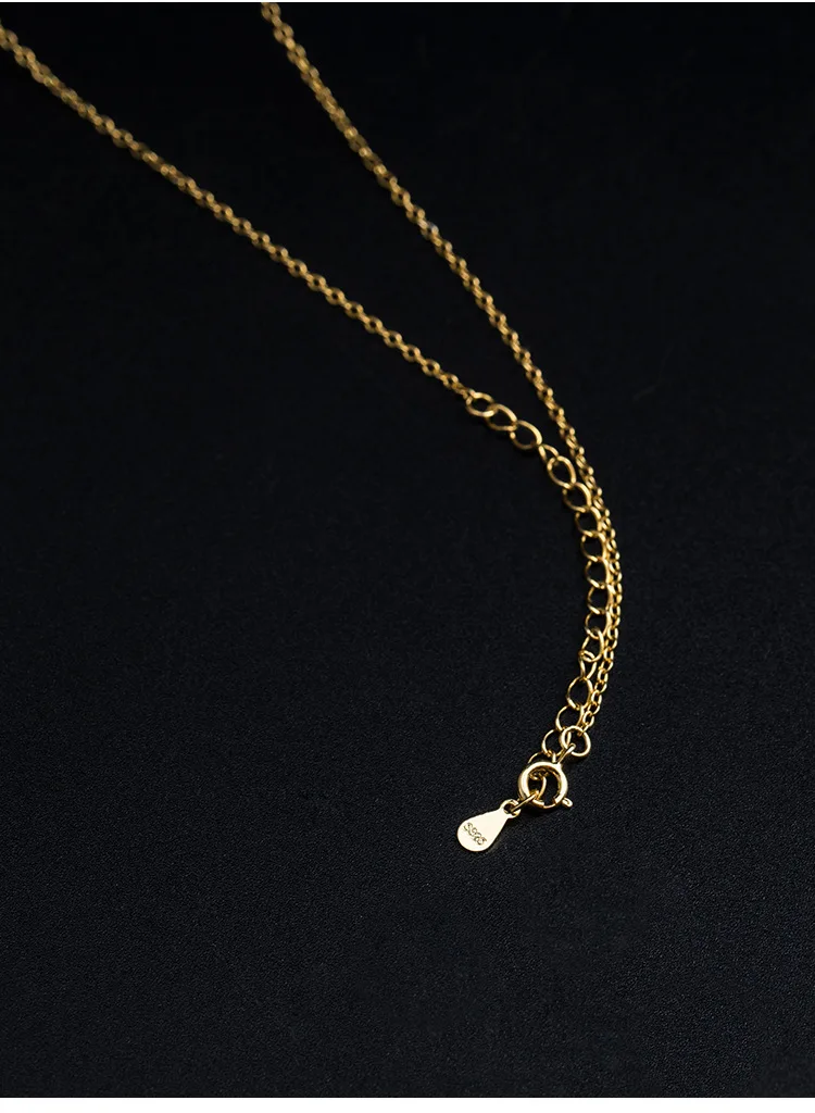 wholesale 10pcs s925 silver necklace female clavicle chain new wild simple hanging gold color | Украшения и аксессуары