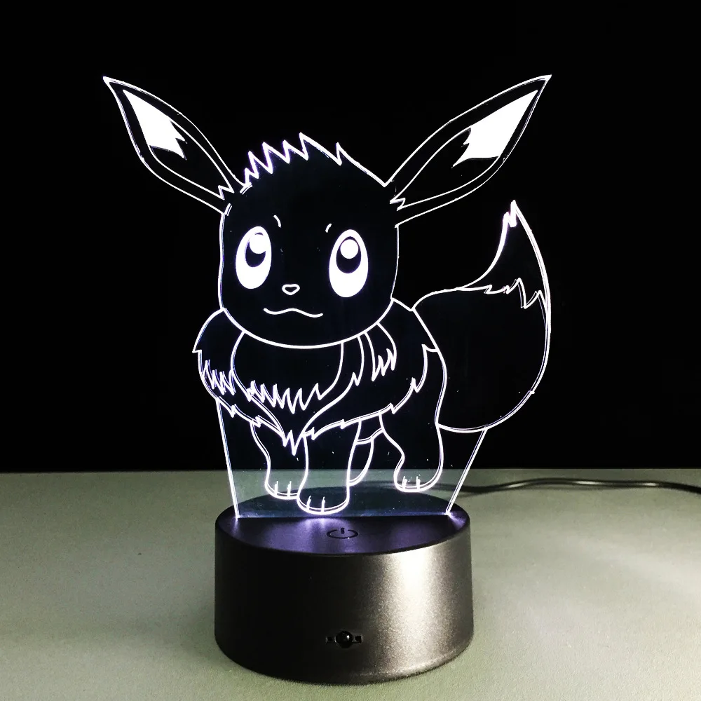Оригинальные игрушки Takara Tomy Pokemon Иви и Пикачу Lights 7 цветов Eevee Pokeball Детские экшн