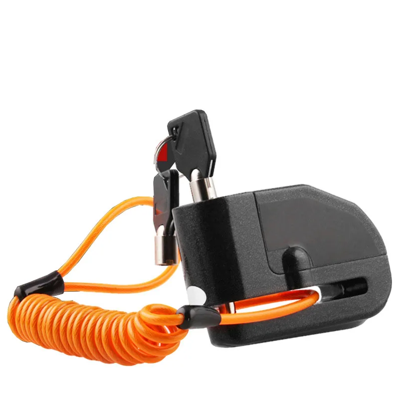 Универсальный мотоциклетный черный замок с сигнализацией велосипедный защитой