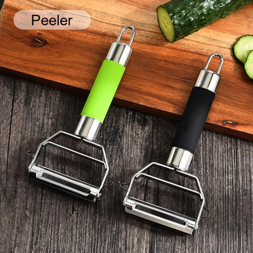 

Stainless Steel Peeler Vegetable Cucumber Carrot Fruit Potato Double Planing Grater Planing Kitchen Accessories Kitchen Gadget
