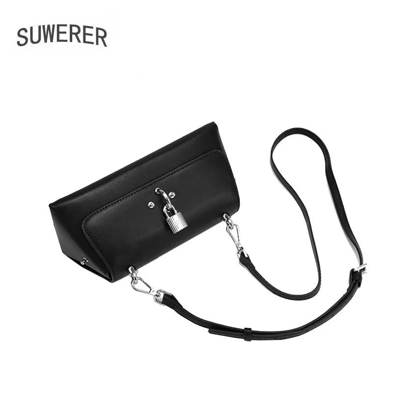 

Genuine leather bag women's 2020 autumn and winter new trendy mini underarm messenger bag wild one-shoulder baguette bag