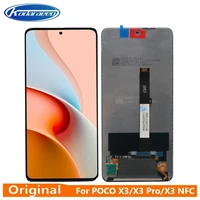 6 67 original for xiaomi poco x3 lcd touch screen digitizer for poco x3 pro nfc lcd replacement parts m2007j20cg display