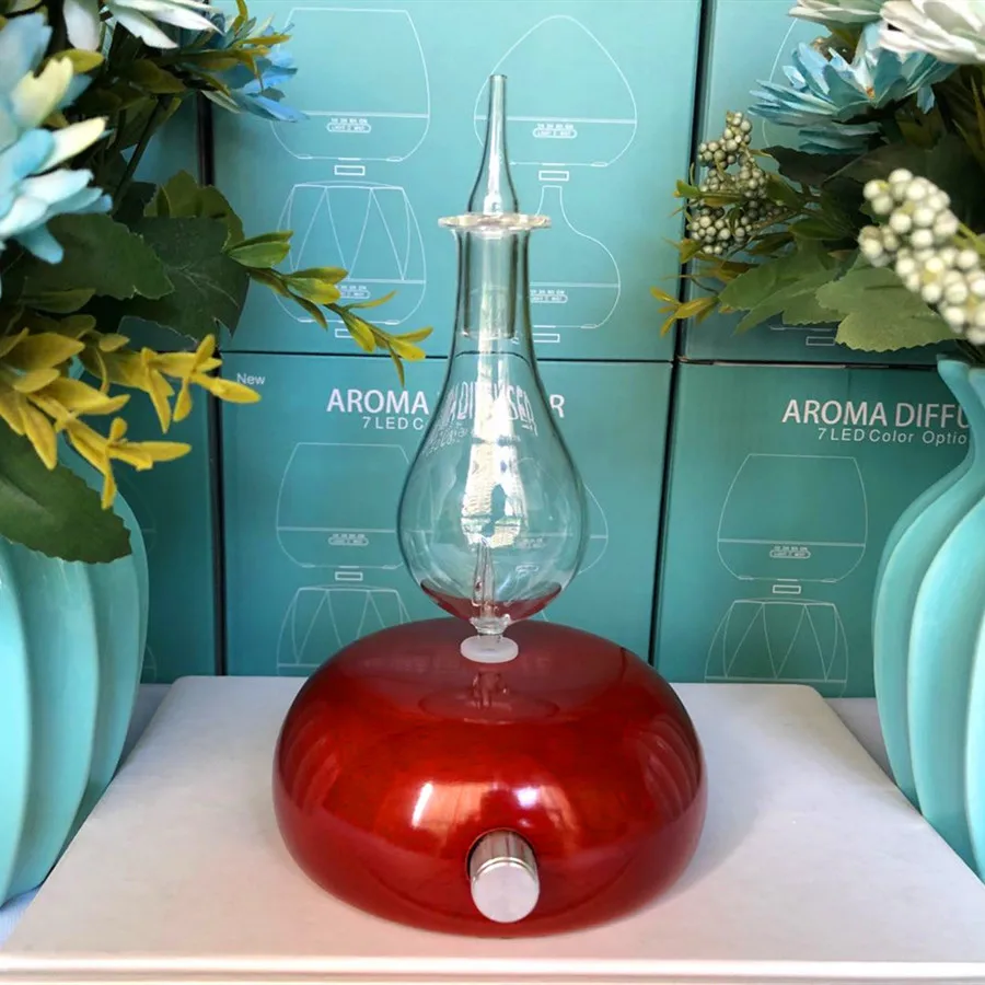 Безводный чистый диффузор эфирного масла распылитель деревянный стеклянный