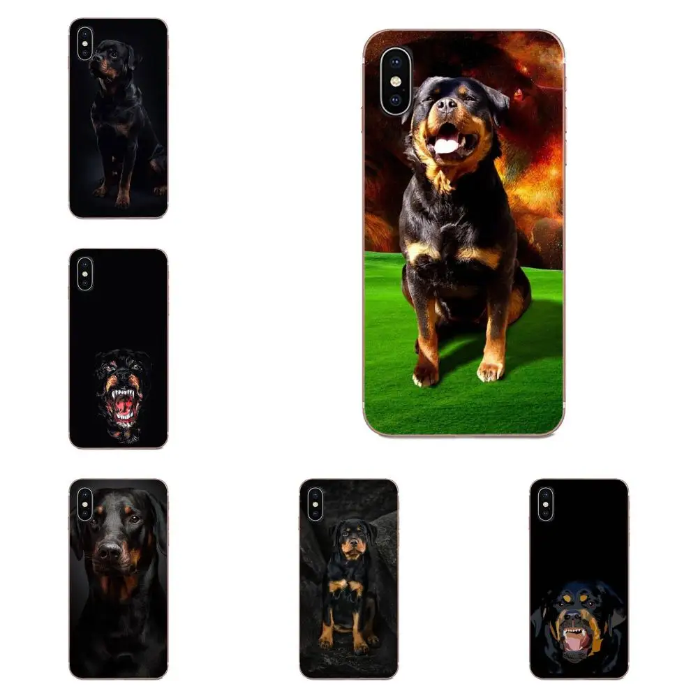 Popular Case Black Rottweiler Dog Puppies For Samsung Galaxy Note 8 9 10 Pro S4 S5 S6 S7 S8 S9 S10 S11 S11E S20 Edge Plus Ultra