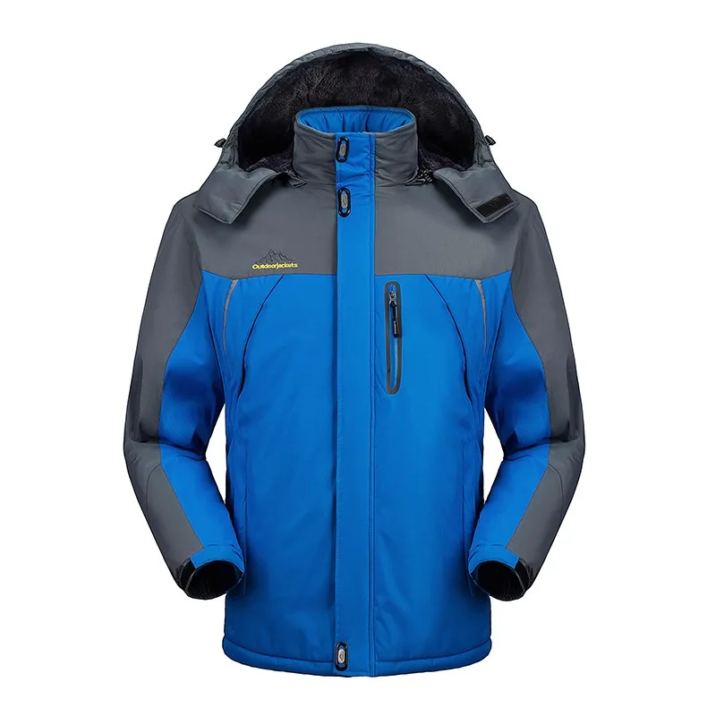 30 C FIT плюс толстый бархат вниз& парка пальто 6XL 7XL 8XL 9XL зимняя куртка мужская водонепроницаемая ветрозащитная chaquetas hombre