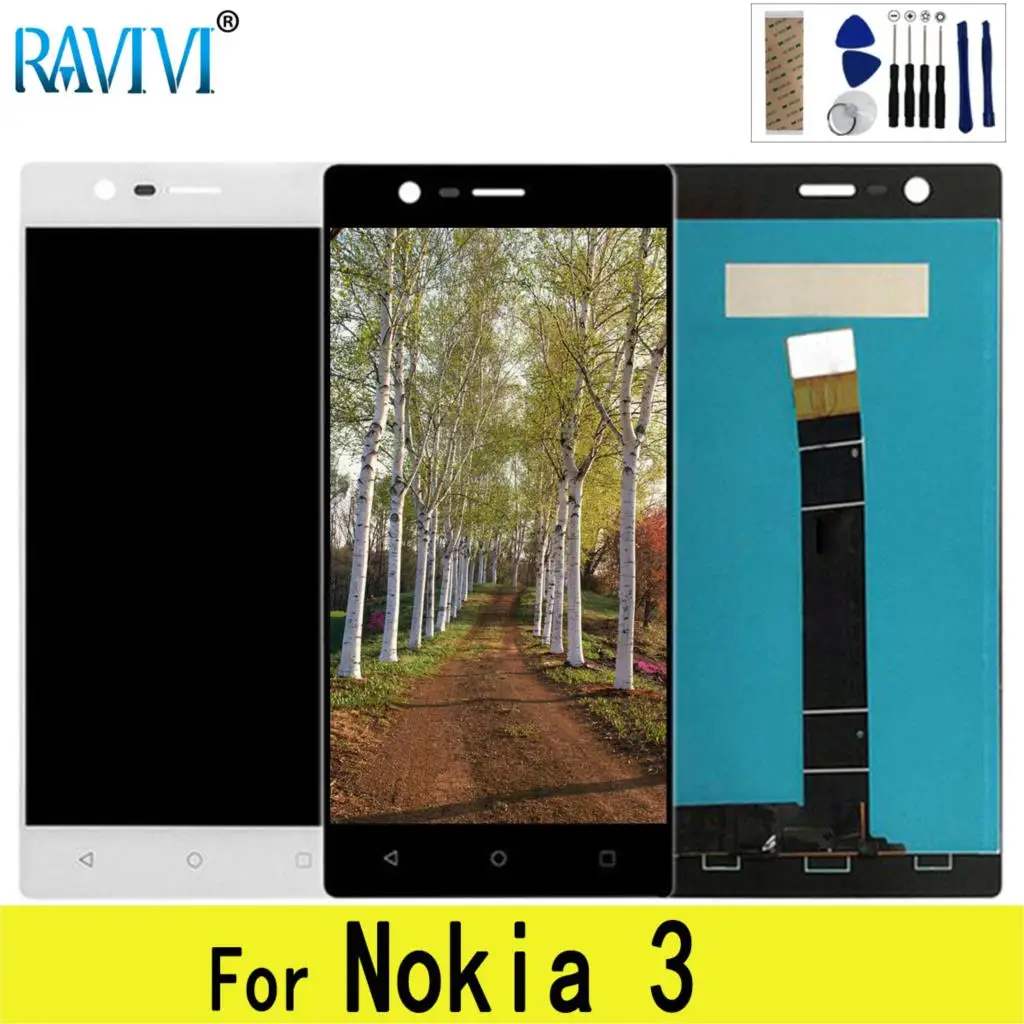 5," lcd для Nokia 3 N3 lcd дисплей TA-1020 TA-1028 TA-1032 TA-1038 кодирующий преобразователь сенсорного экрана в сборе Замена для Nokia 3