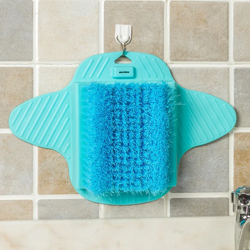 

Bathroom Foot Brush Rub Feet Exfoliating Exfoliating Can hung With Suction Cup Soft Fur Foot Massage Brush Feet Cleaning Tools