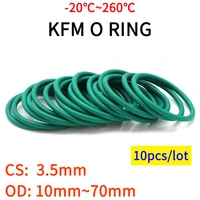 10pcs cs3 5mm od 1070mm green fkm fluorine rubber o ring sealing gasket insulation oil high temperature resistance green