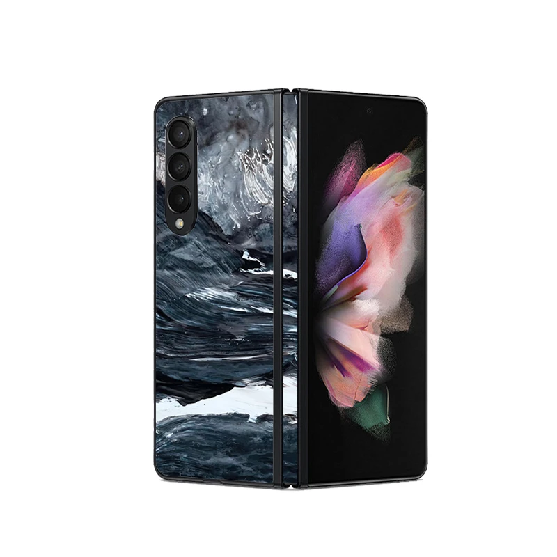 Цветная 3D наклейка на телефон с защитой от царапин для SAMSUNG Galaxy Z складная задняя