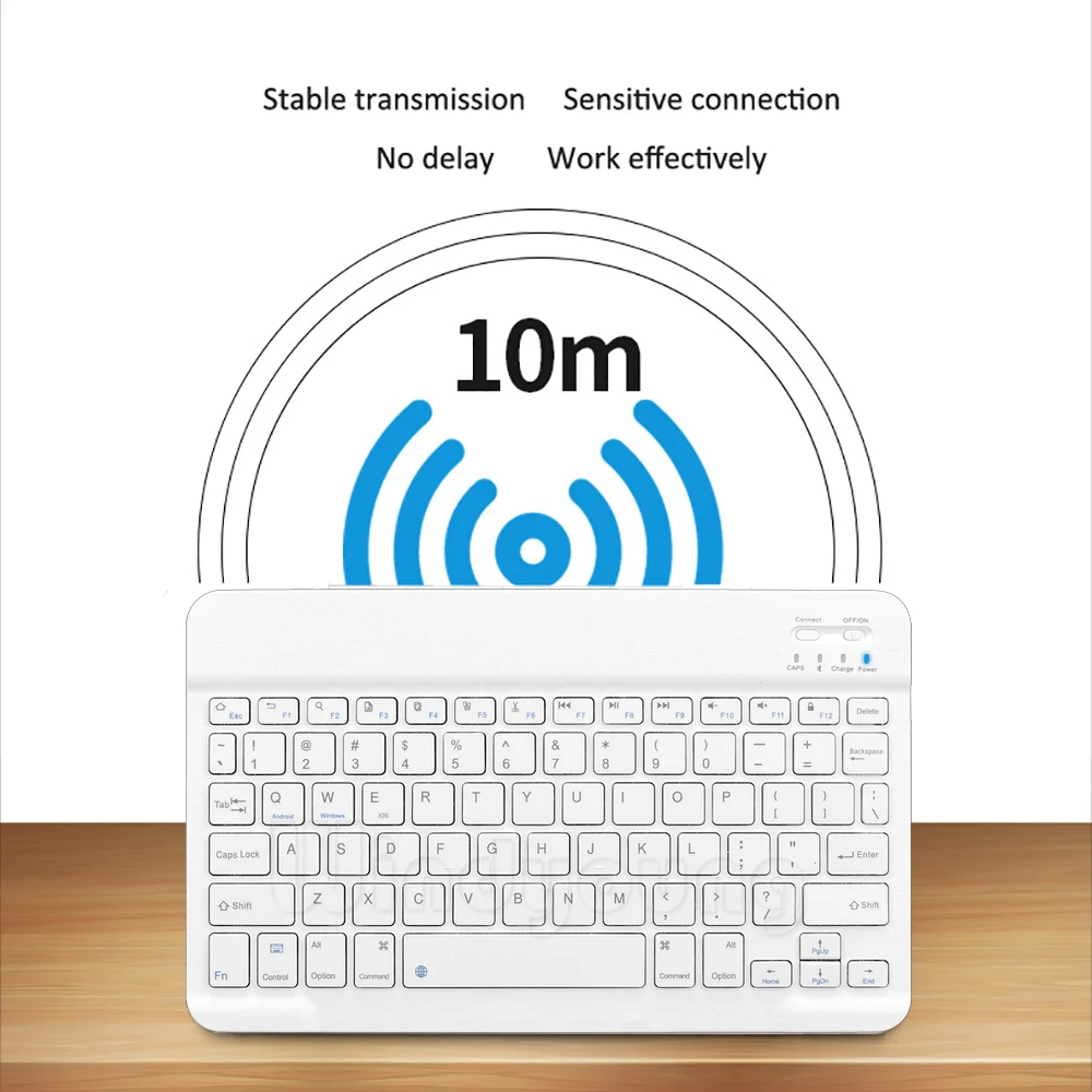 Ультра тонкая мультимедийная алюминиевая Беспроводная Bluetooth клавиатура для IOS Android планшетный ПК Windows для IPad Min Bluetooth клавиатура