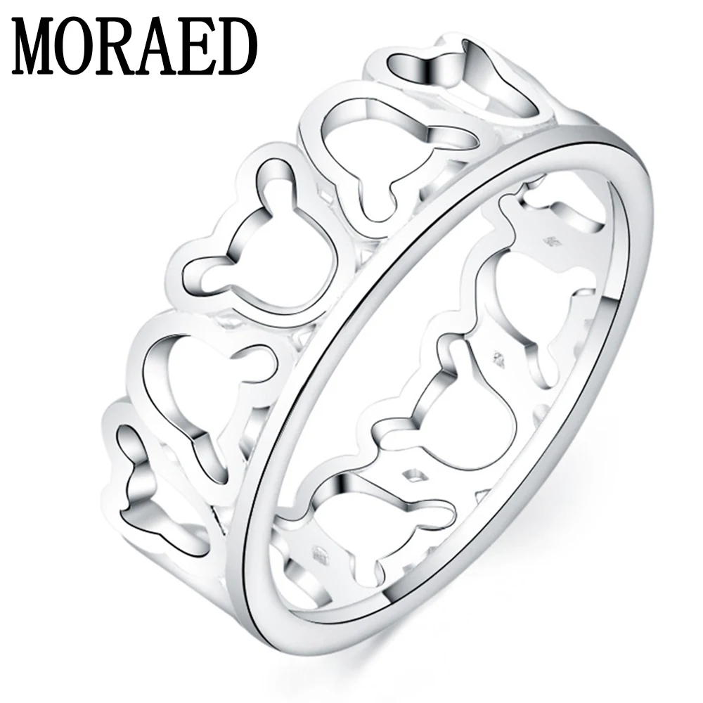 Женское кольцо с Микки Маусом из серебра 925 пробы | Украшения и аксессуары