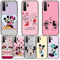 all minnie mouse black soft cover the pooh for huawei nova 8 7 6 se 5t 7i 5i 5z 5 4 4e 3 3i 3e 2i pro phone case cases
