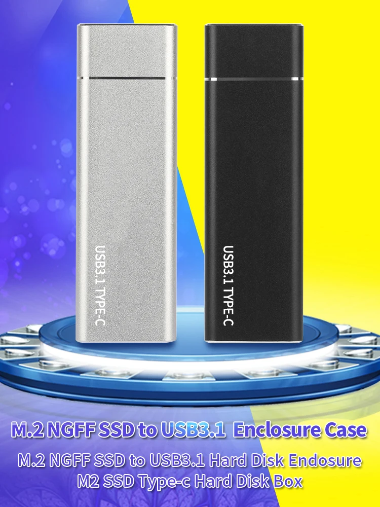 USB3.1 тип-c к M.2 B Ключ SATA NGFF SSD коробка твердотельный накопитель Корпус чехол 6 Гбит/с M2 SSD 2280 корпус жесткого диска