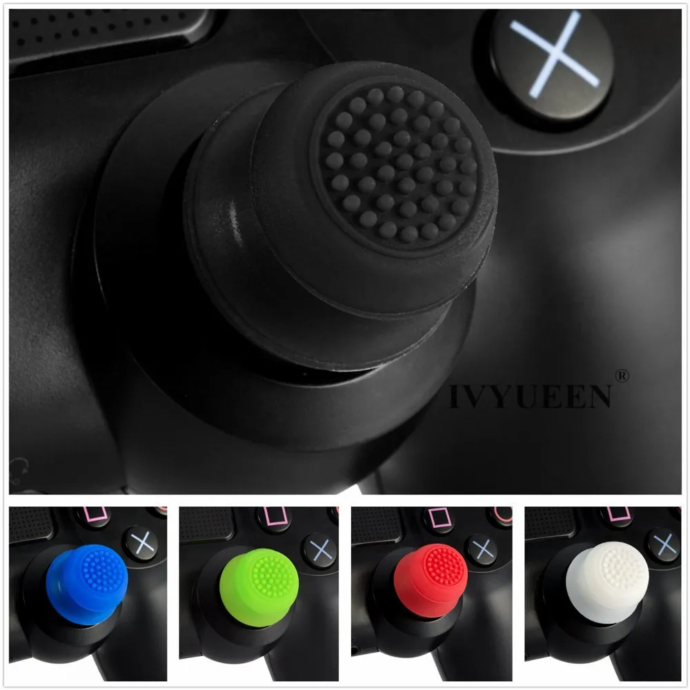 Силиконовые удлиненные аналоговые Захваты IVYUEEN для джойстика PS4 Pro Slim чехол