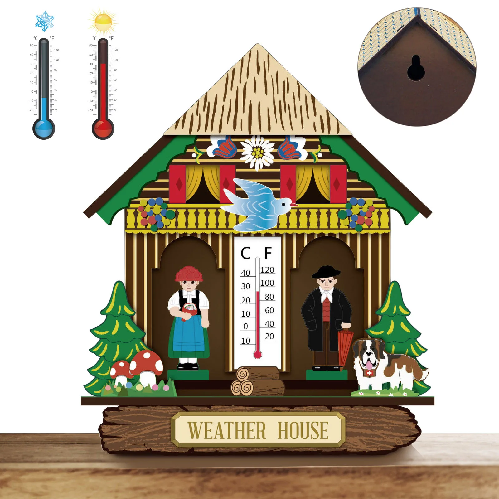 Креативный домашний барометр 45 @ термометр настенный датчик температуры и