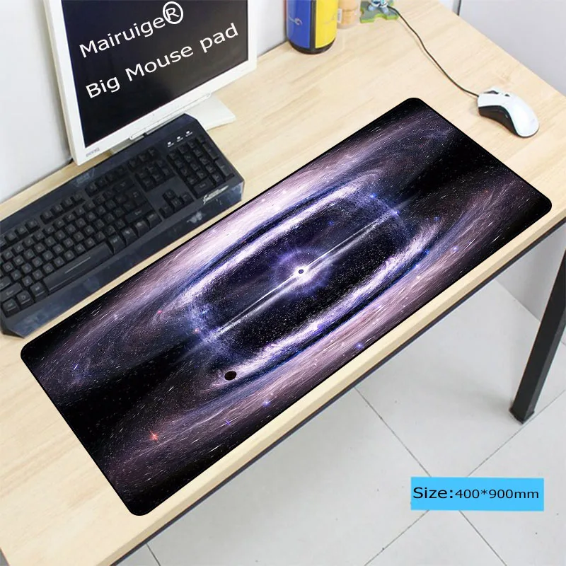 

Mairuige Space Earth mousepad Gaming Lock edge mouse pad Extended Waterproof Anti-slip Natural Rubber Desk Mat for LOLCSGO dota