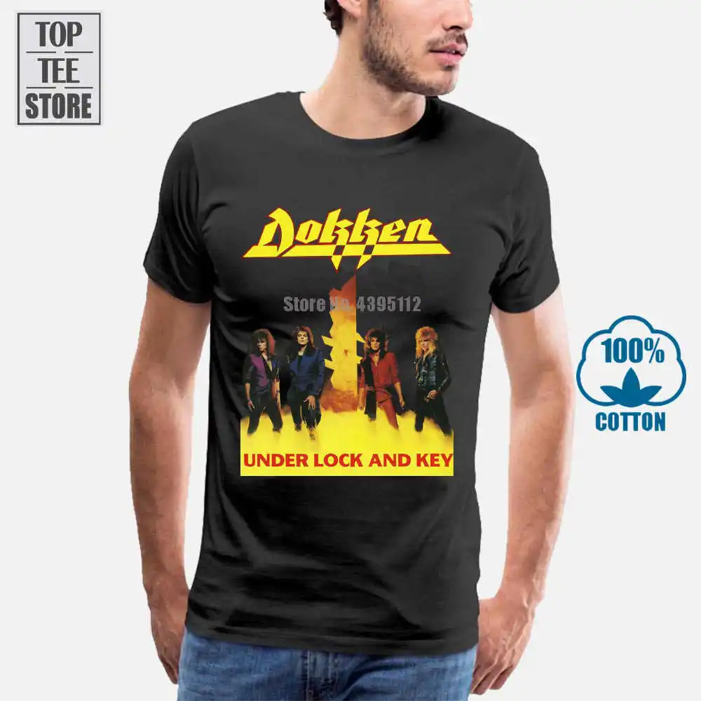 Футболка Dokken с замком и ключом|t shirt|under shirtshirt t |