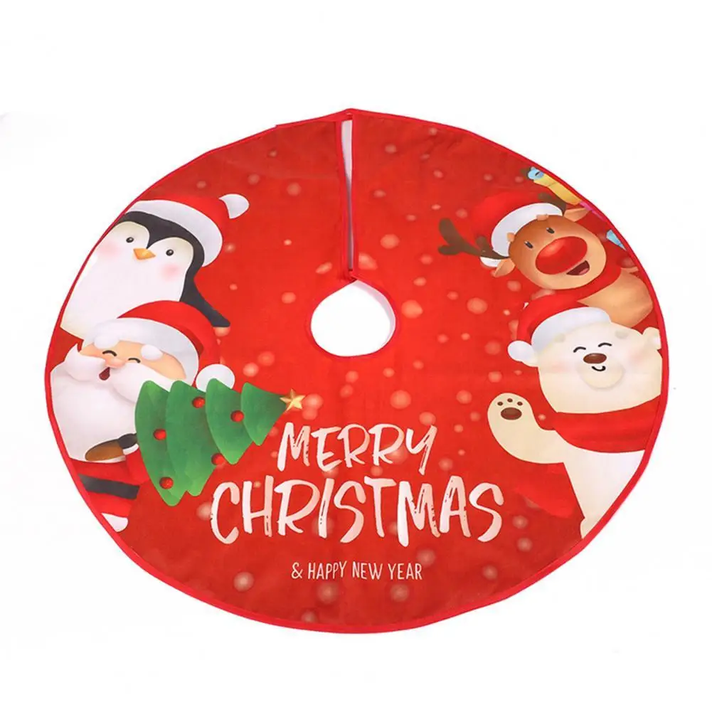 

Convenient Flannel Exquisite Christmas Comfortable Tree Skirt for Festival