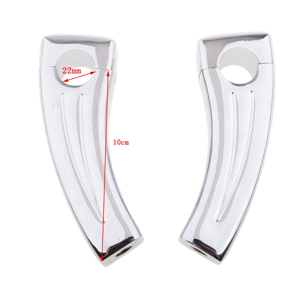 

10cm Chrome Handlebar Pull Back Risers Fits 7/8" 22mm Bars For