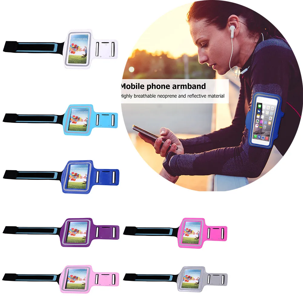 

Sports Running Arm Band Cover Bag 4-6 inch Phone Bag For iPhone Samsung Workout Gym Case Holder Pouch