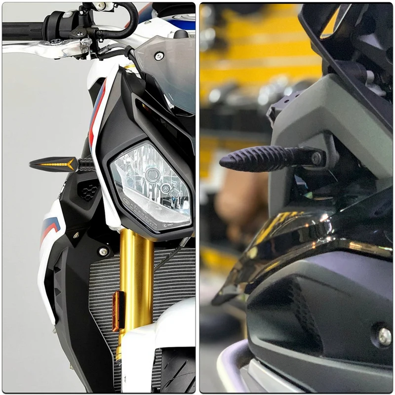 

Flowing Motorbike Turn Signal Lights Flashing Shape Turning Indicators 12V For-BMW Motorcycle R1200GS F800F650GS F700GS