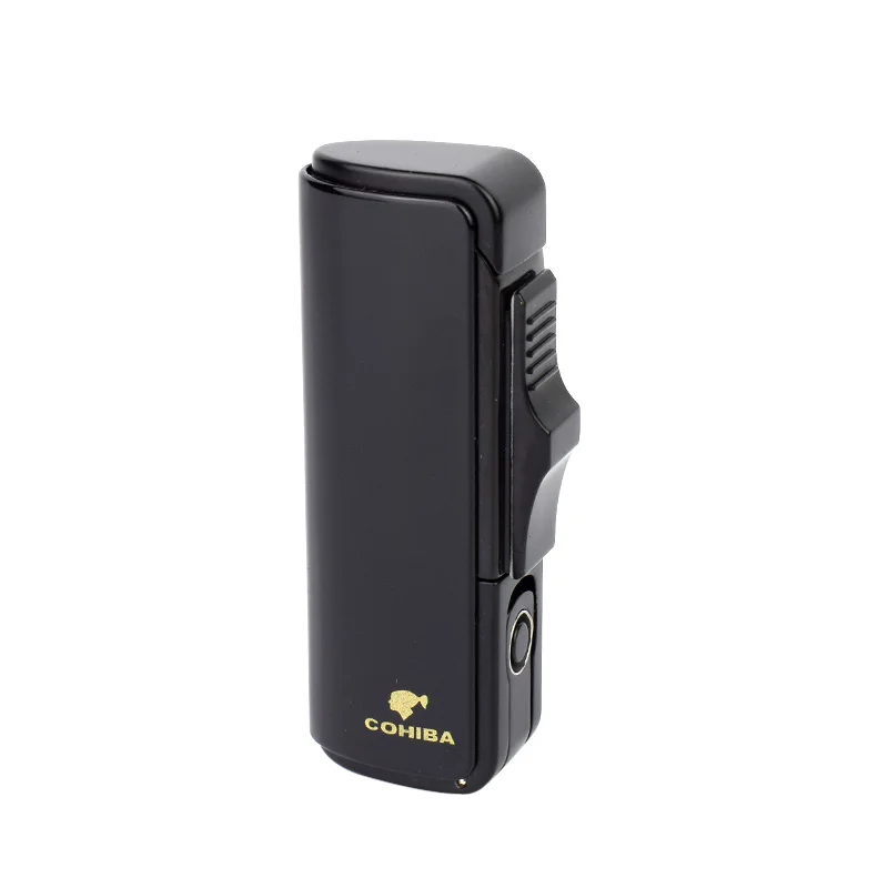 Зажигалка COHIBA для сигарет газовая зажигалка курения сигарета дырокол пламя 3