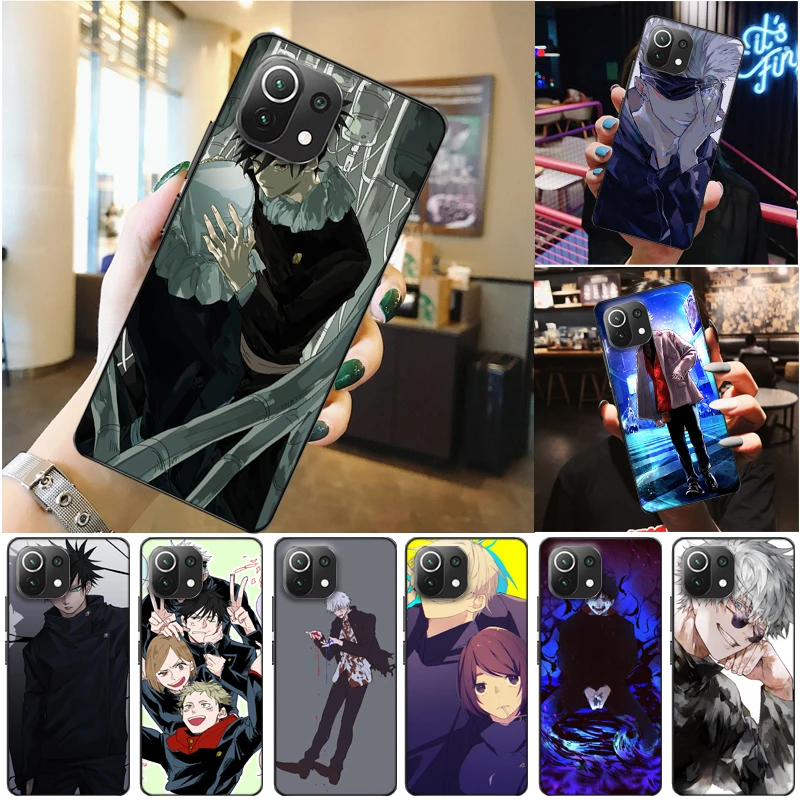 

Jujutsu Kaisen Yuji Itadori Satoru Gojo Sukuna Fushiguro Megumi Phone Case For Xiaomi 11 Lite Pro Coque Cases Carcasa