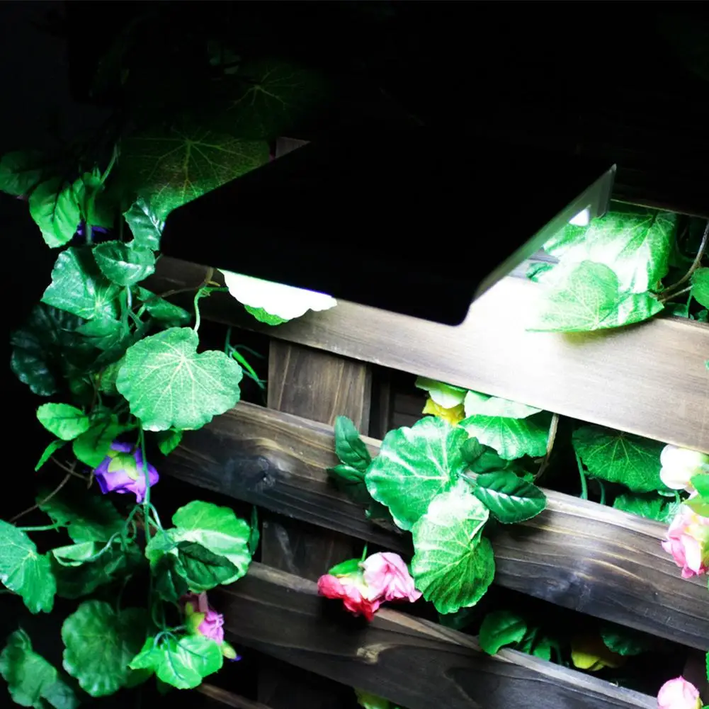 6 светодиодный светильник на солнечной батарее наружный настенный с датчиком