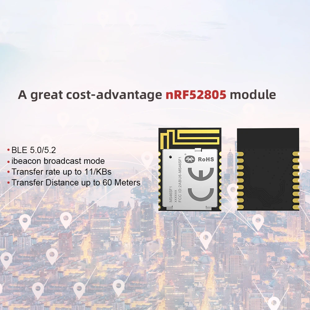 BLE модуль скандинавский nRF52805 ультра низкая энергия Bluetooth Iot плата беспроводной