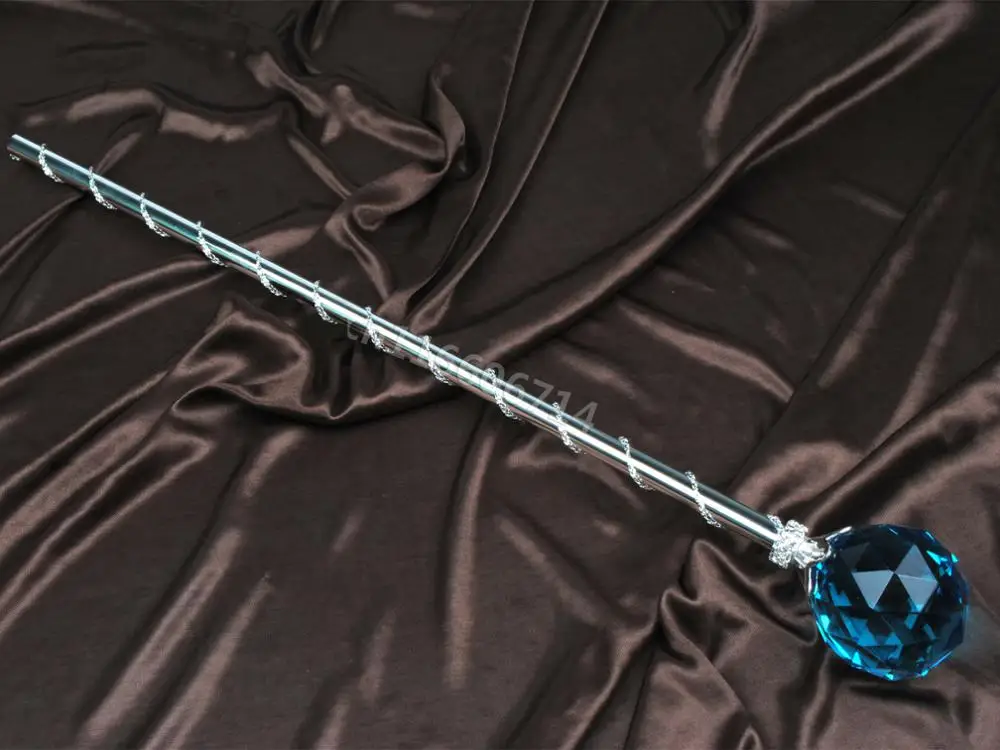 Небесно-Голубой Кристалл палочка скипетров круглый шар стильный скипетр король