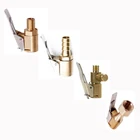 Портативный надувной насос для автомобильных шин, воздушный патрон, насос, соединитель клапана, клипса, адаптер, автомобильный латунный 8 мм колесный клапан для шин