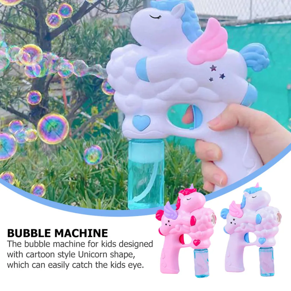 

2Pcs/Set Cartoon Bubble Machine Kids Bubble Blower Electric Bubble Making Toys