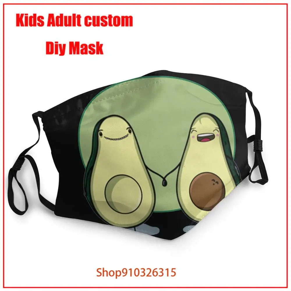 Повседневная маска для лица авокадо малыш мама папа Беременные Новорожденные