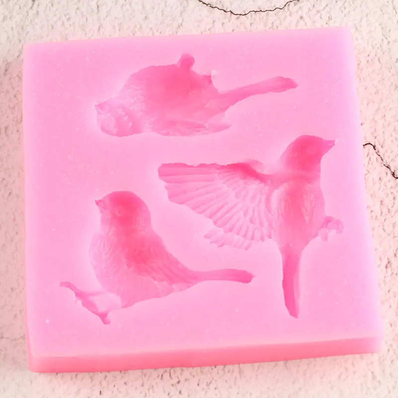 Sugarcraft силиконовая форма для птиц Топпер кексов помадки торта инструменты