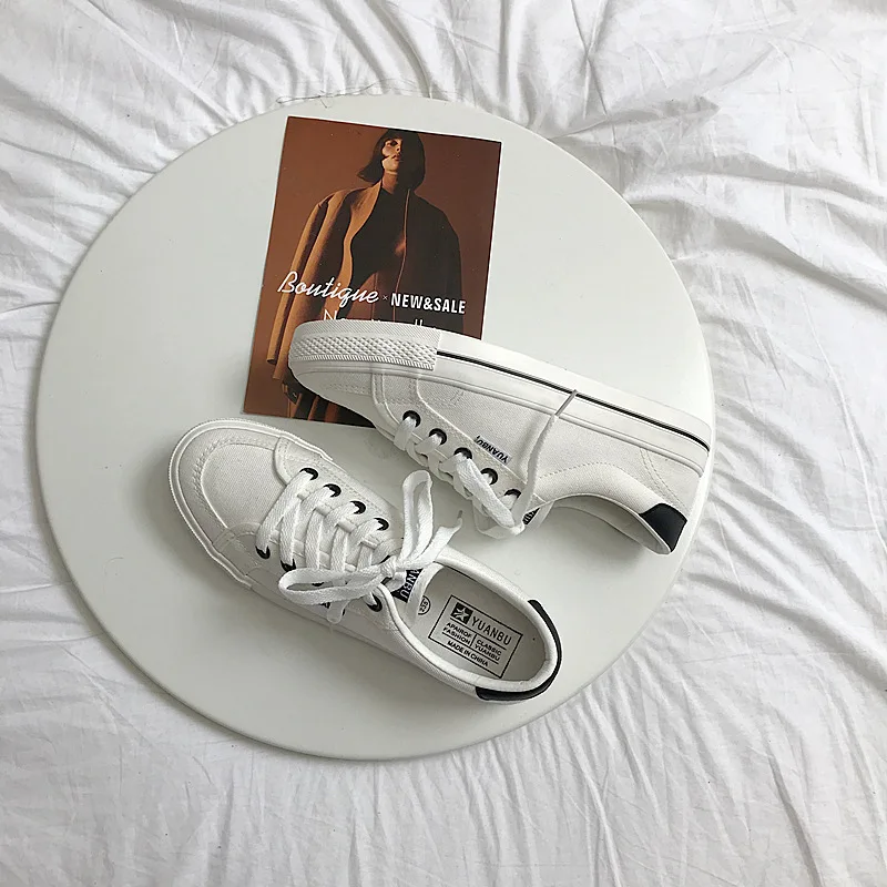 

Brand Canvas Shoes Women's Fashion Sneakers Casual Loafers Woman Vulcanize Shoes 2022 New Low-Top Ladies Shoes Zapatos De Mujer