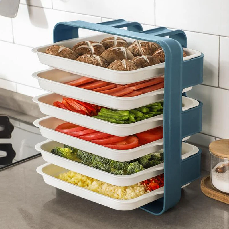 

Кухонный Настенный Лоток для выдвижного типа, подвесной ящик, поднос для фруктов и овощей, поднос для боковой посуды, многофункциональная с...