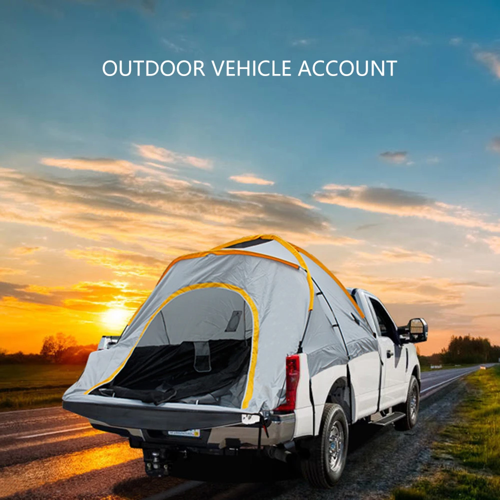 저렴한 기어 컴팩트 트럭 텐트 방수 경량 자동차 침대 캠프 텐트 야외 캠핑 낚시 하이킹 활동 3-4 인