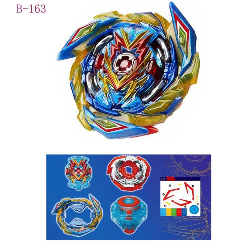 Волчок Beyblades Super King с гироскопом красное и синее свечение пусковое устройство