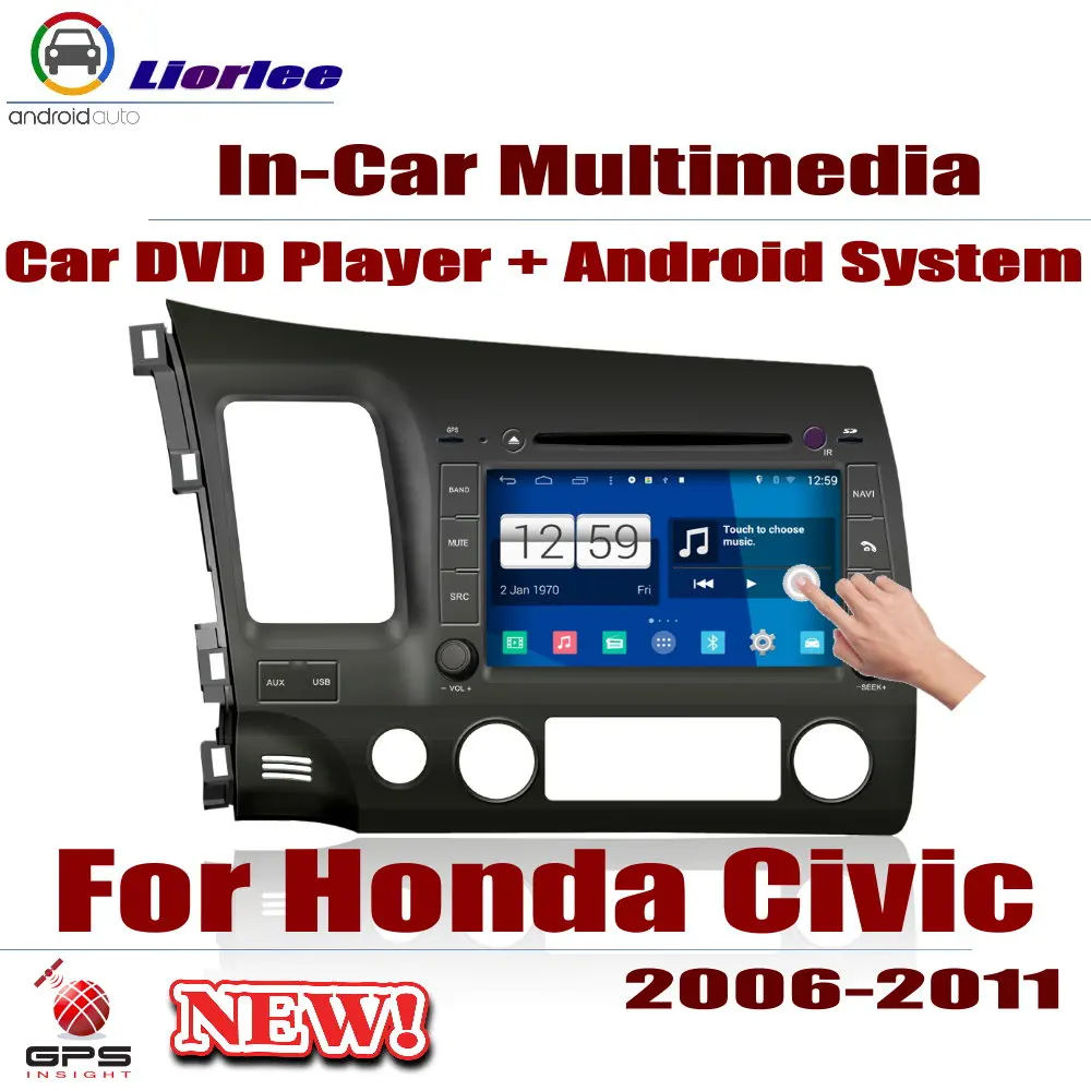 Car Radio DVD GPS Player Navigation For Honda Civic 2006-2011 Android HD Displayer System Audio Video Stereo In Dash Head Unit Car Radio DVD GPS Player Navigation For Honda Civic 2006-2011 Android HD Displayer System Audio Video Stereo In Dash Head Unit