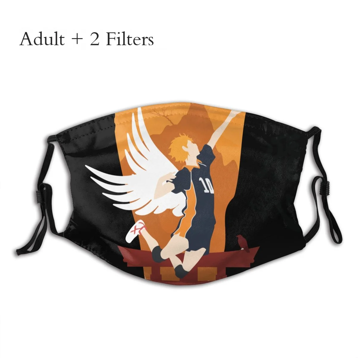 

Haikyuu Hinata японская аниме защитная маска Shoyo Hinata моющаяся унисекс маска для лица с фильтром респиратор