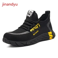 mesh working shoes man safety steel toe shoes anti puncture sneakers men shoe footwear for men breathable work safty shoes man