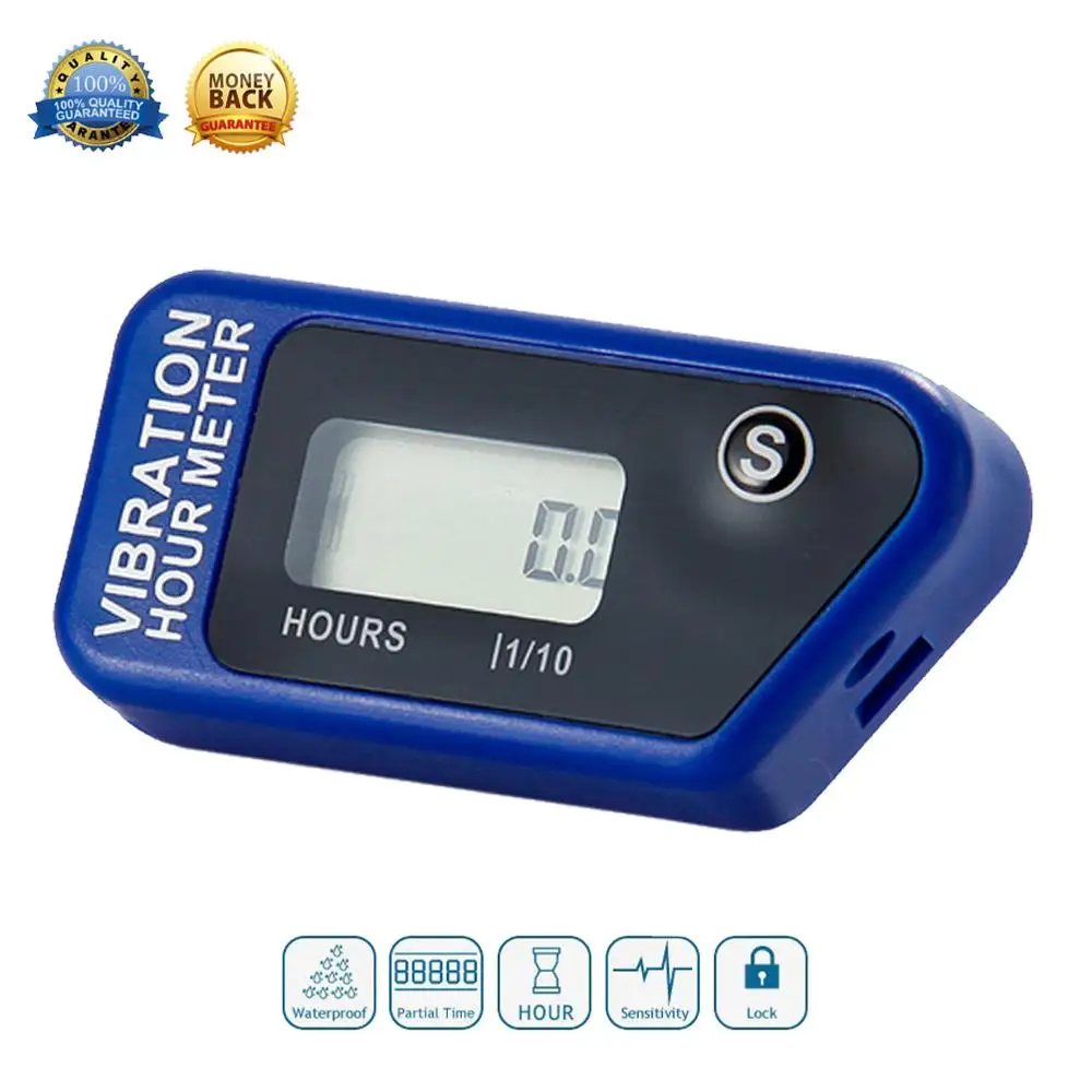 

Водонепроницаемый сбрасываемый ЖК-дисплей, беспроводной вибрационный счетчик часов для бензопилы, питбайка, грязевого квадроцикла, газонокосилки, снегохода, квадроцикла, морской мо