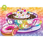 Алмазная живопись сделай сам, пейзаж мороженого, круглая Алмазная вышивка, мозаика, украшение для дома, узор, детская ручная работа, новый год