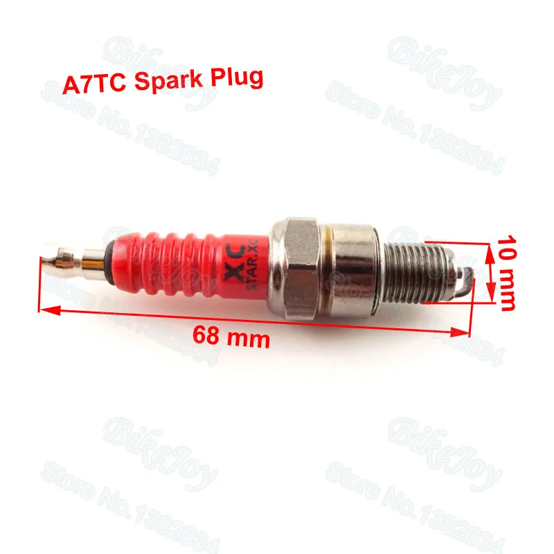 5 контактов AC CDI Коробка зажигания + Свеча A7TC для китайского 50cc 70cc 90cc 110cc 125cc 150cc