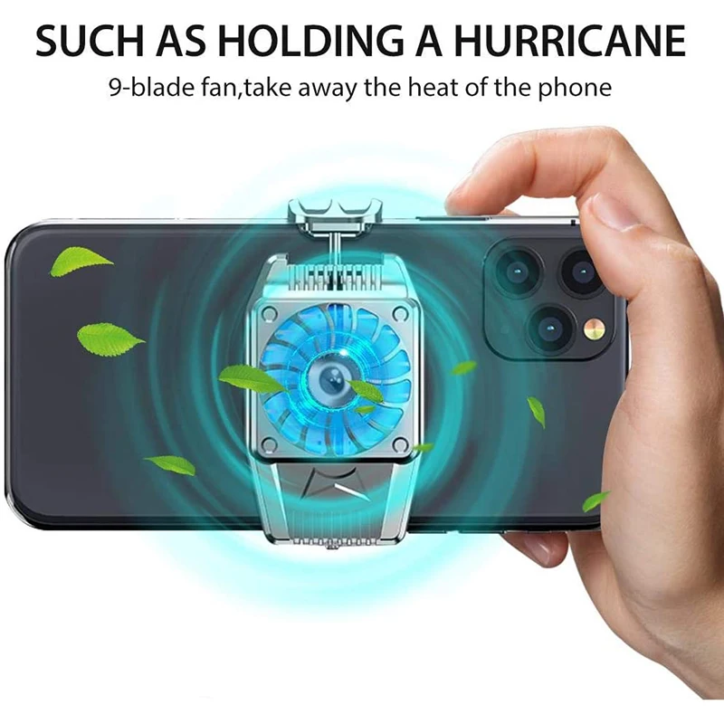 Мобильный игровой контроллер вентилятор с активным охлаждением держатель для