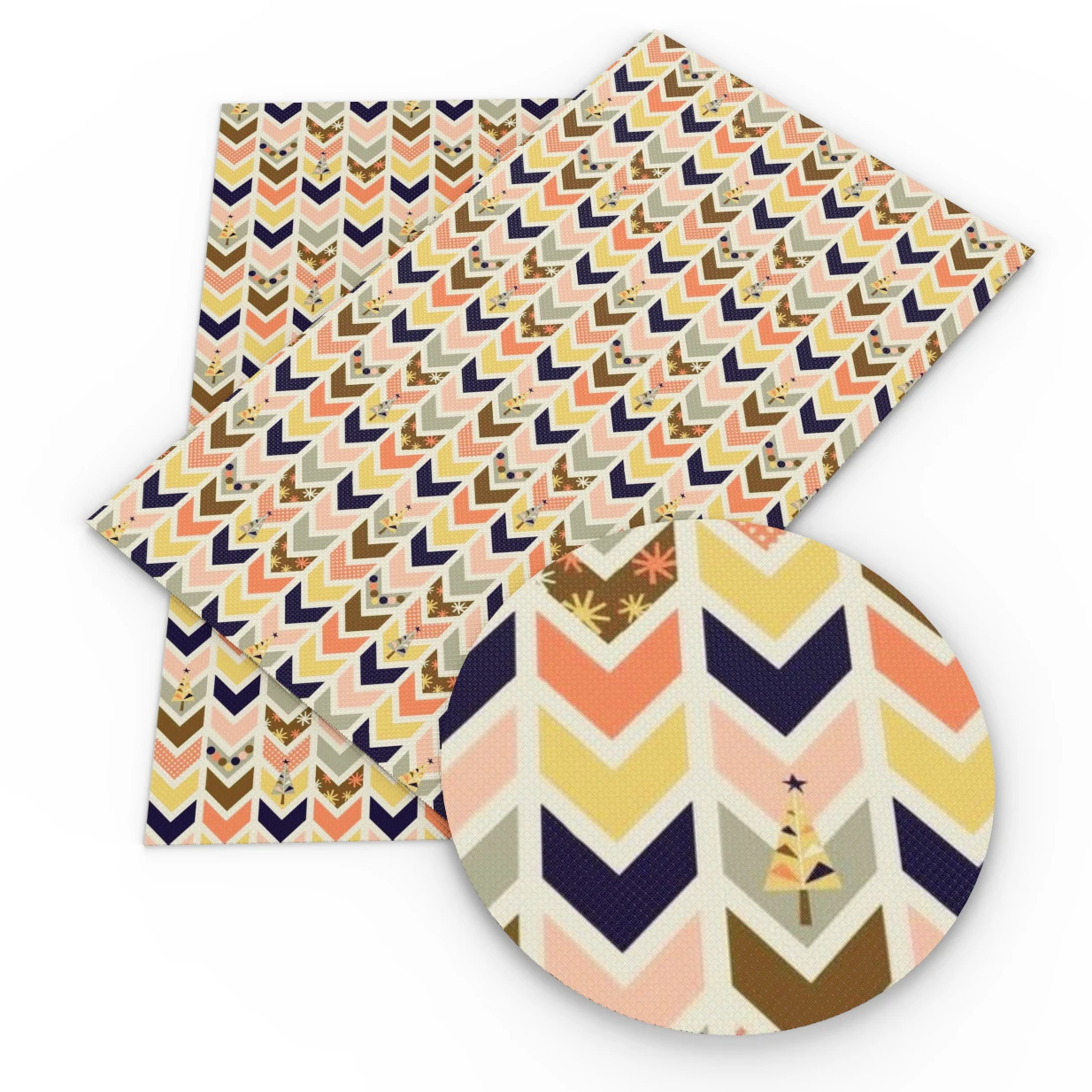 Искусственная кожа с геометрическим рисунком для Хэллоуина материалы ручной