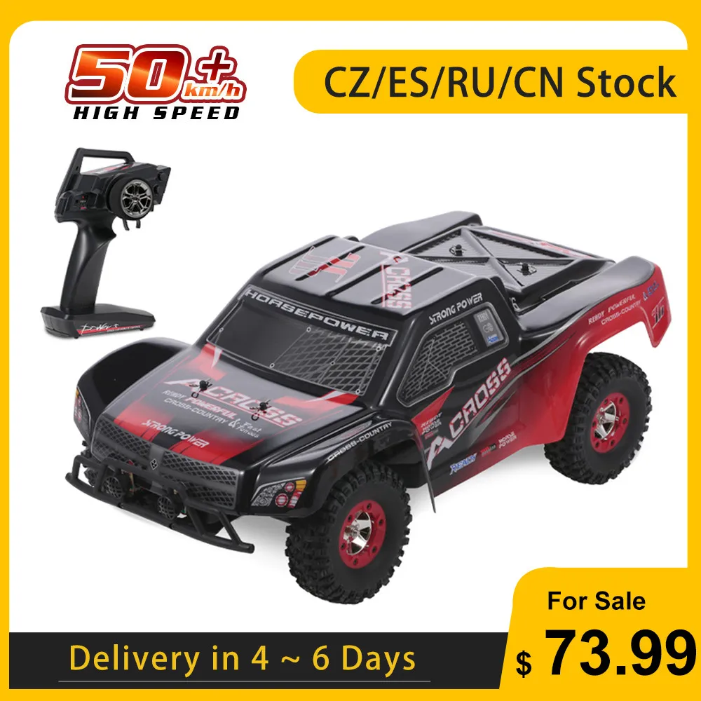 Wltoys 12423 1/12 Радиоуправляемая машина 50 км/ч 2 4G 4WD электрическая высокоскоростная