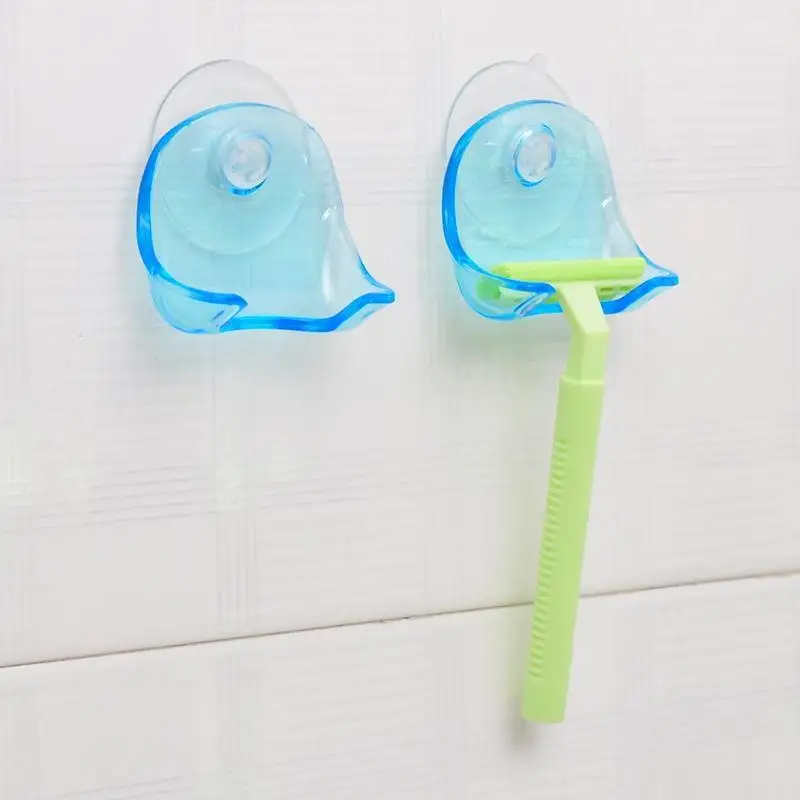 1 Pc Shaver Toothbrush Holder Washroom Wall Men Shaving Shower Shelf With Sucker Suction Cup Bathroom Hook Razor Rack Hanger | Дом и сад