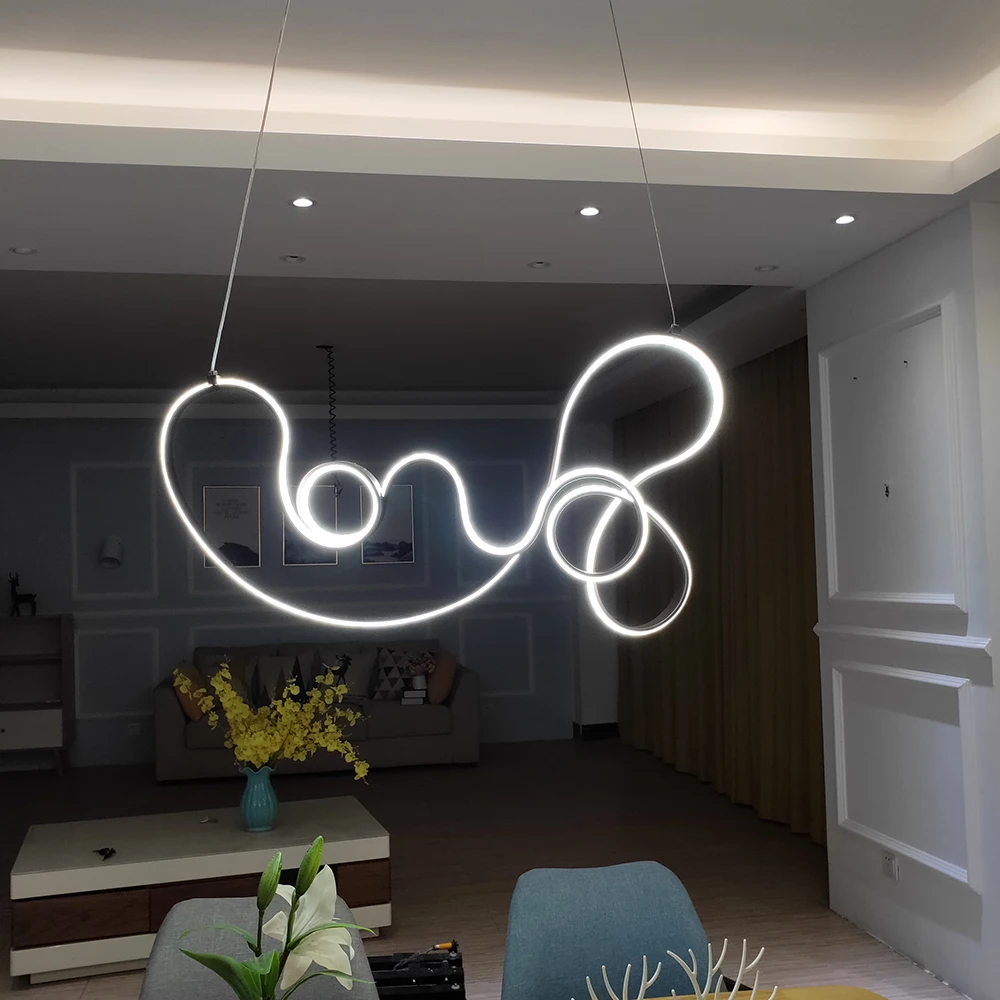 Современные светодиодные подвесные светильники кофейного цвета для кухни